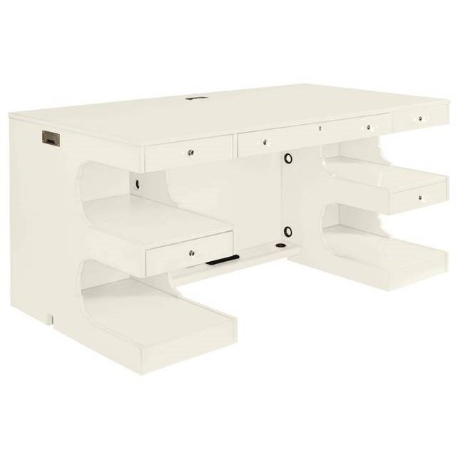 Stanley Furniture Latitude Writing Desk with Shelves on Back Find Your Furniture Double